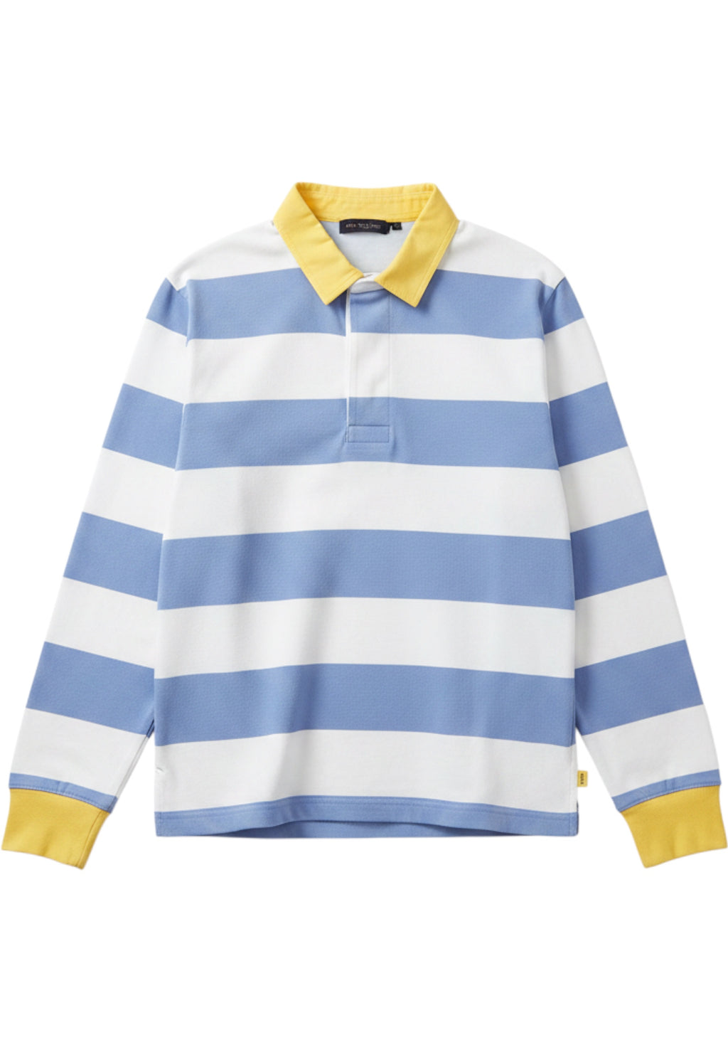 Vans Herren Rugby Shirt Blau Weiß Gelb Größe S