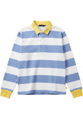 Vans Herren Rugby Shirt Blau Weiß Gelb Größe S