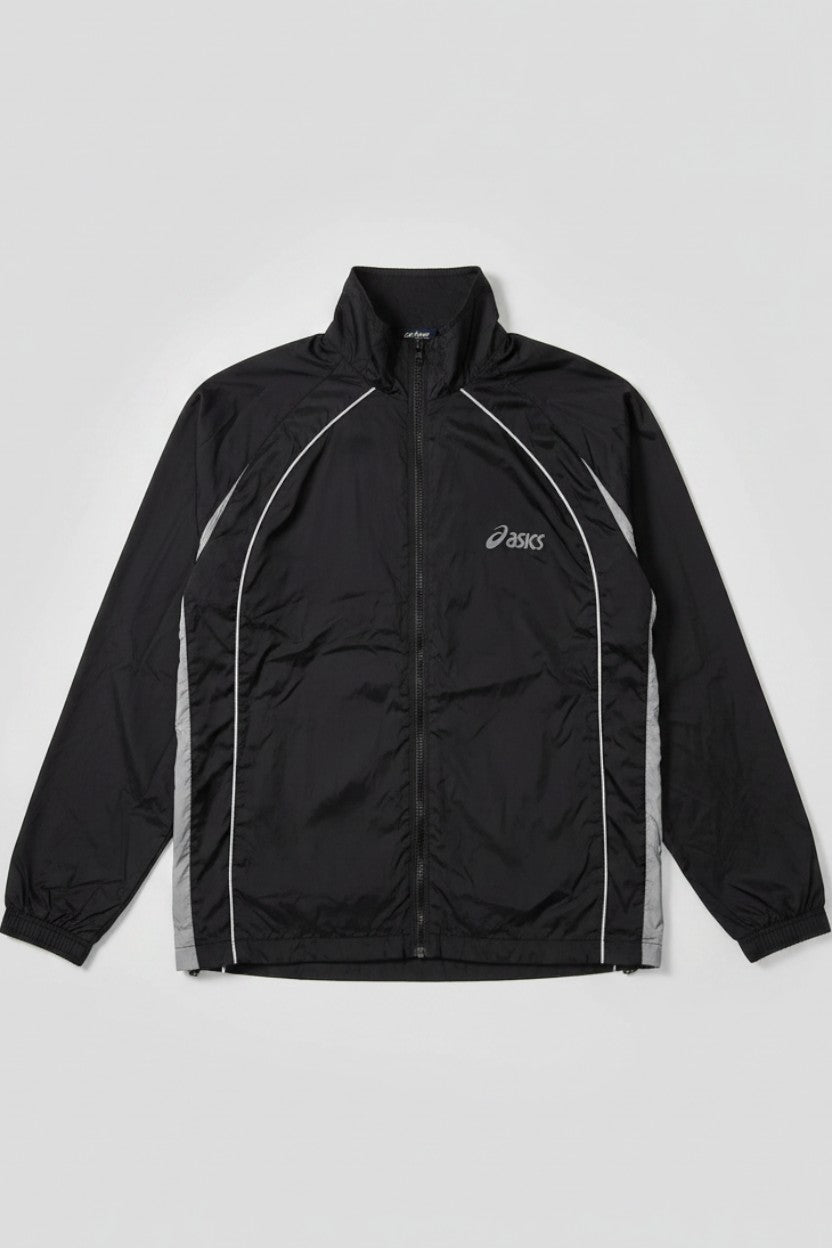 Asics Herren Trainingsjacke Schwarz Grau Größe L
