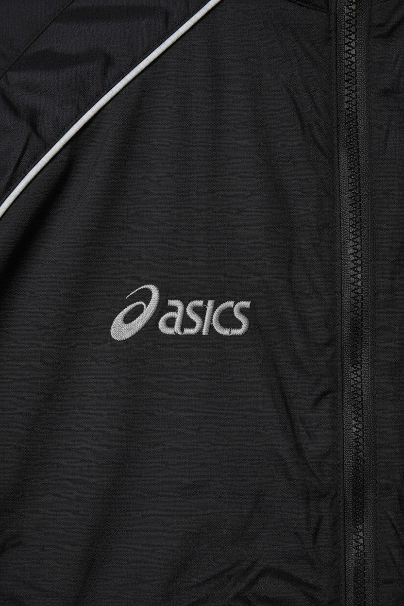 Asics Herren Trainingsjacke Schwarz Grau Größe L