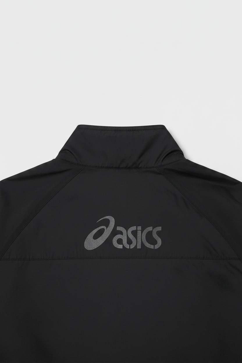 Asics Herren Trainingsjacke Schwarz Grau Größe L