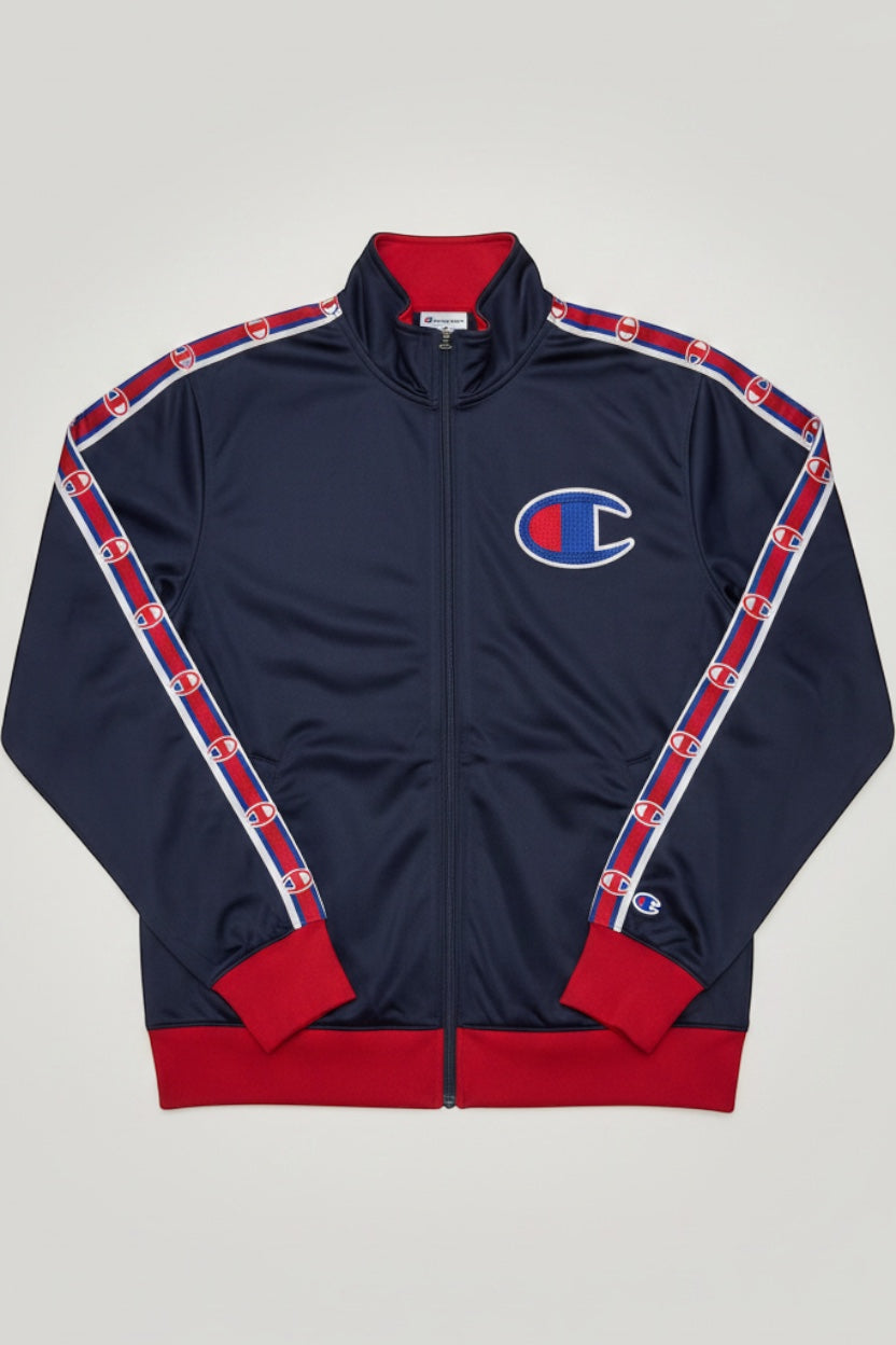 Champion Herren Trainingsjacke Blau Rot Größe M