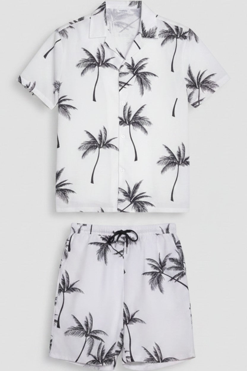 Shein Herren Set Weiß Schwarz Größe XL