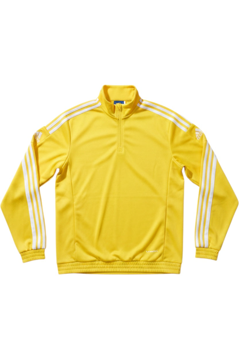 Adidas Herren Trainingsjacke Gelb Weiß Streifen Größe XL