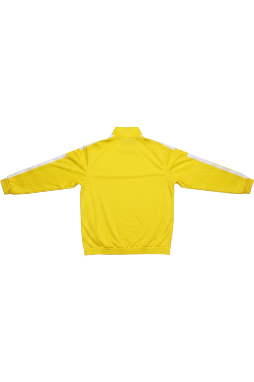 Adidas Herren Trainingsjacke Gelb Weiß Streifen Größe XL