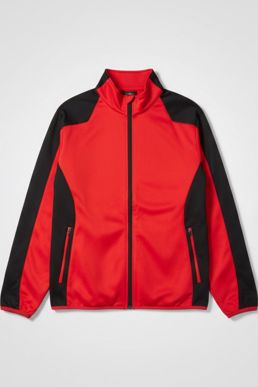 4 Sports Herren Trainingsjacke Rot Schwarz Größe XL
