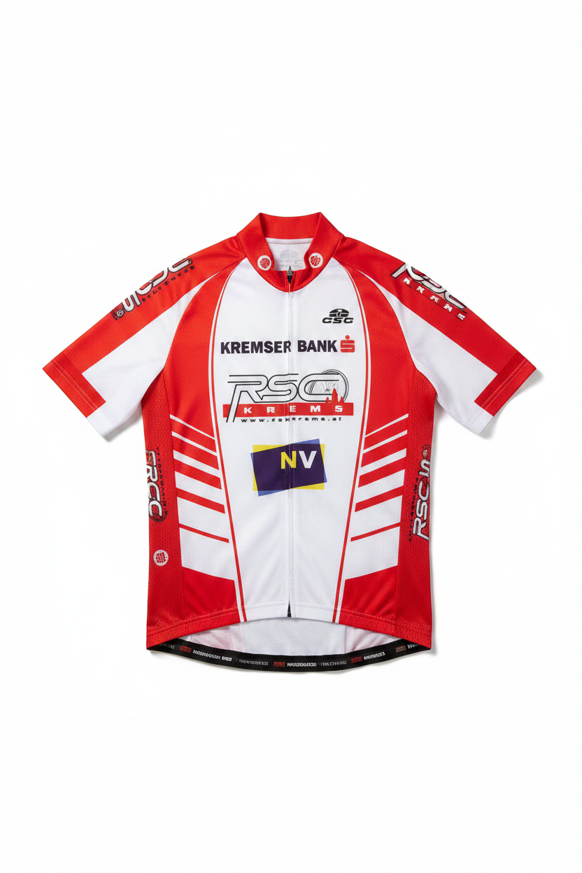 GSG Herren Fahrradtrikot Rot Weiß Größe XL