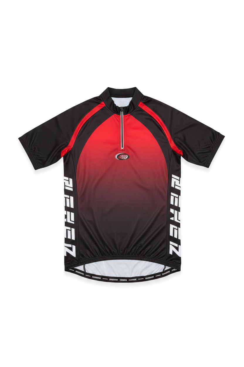 Shamp Herren Fahrradtrikot Schwarz Mehrfarbig Größe S