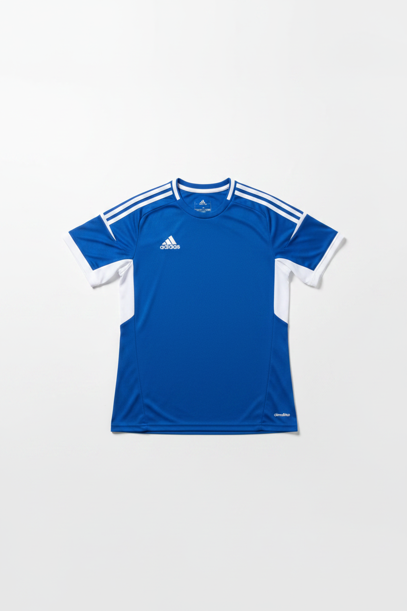 Adidas Herren Fußballtrikot CLIMACOOL Blau Weiß Größe S