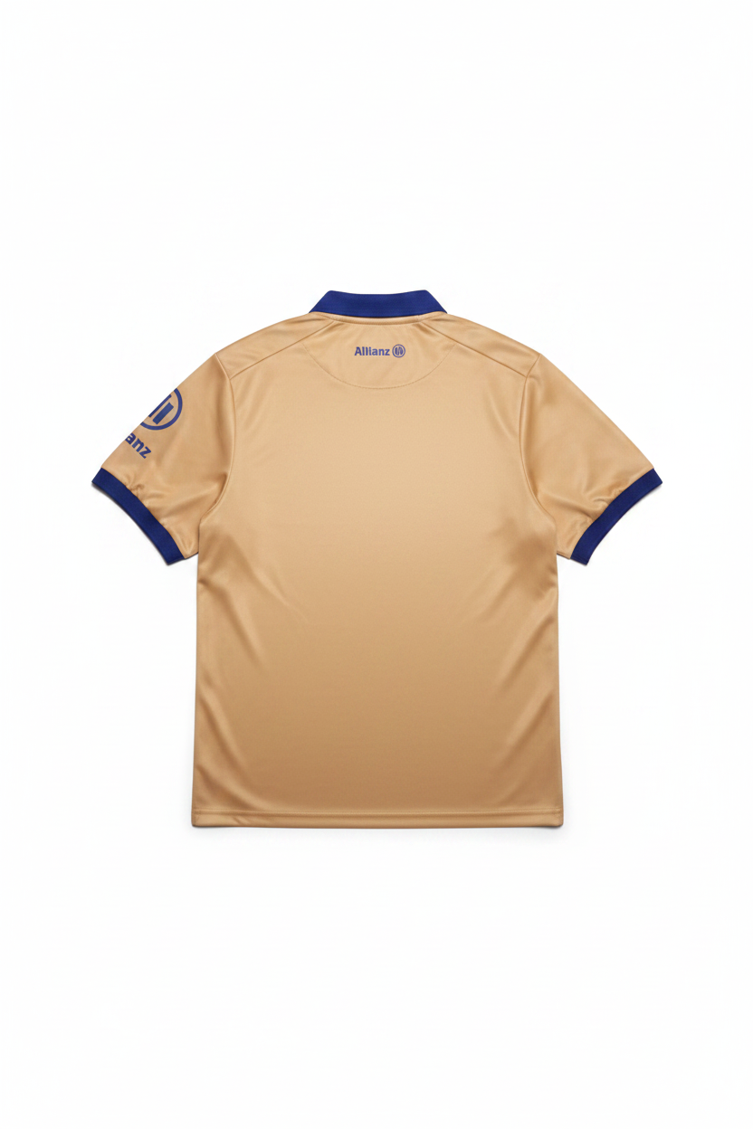 Allianz Unisex Fußball Trikot Gelb Blau Größe M