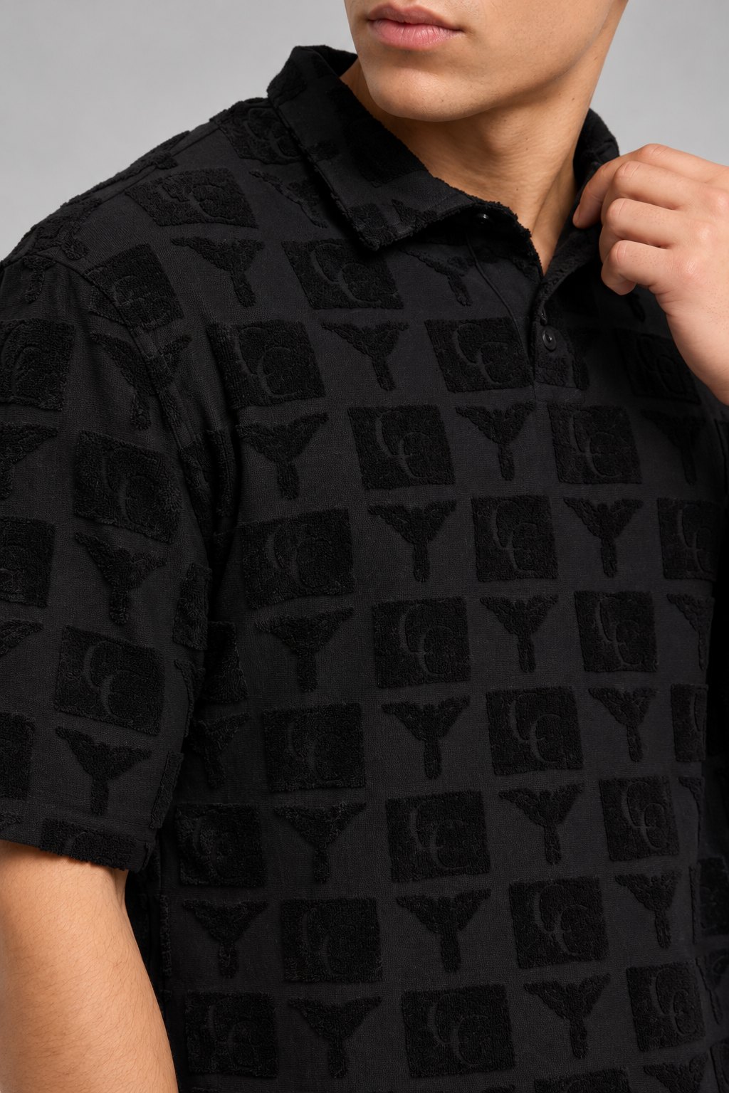 Carlo Colucci Flock Polo T-Shirt