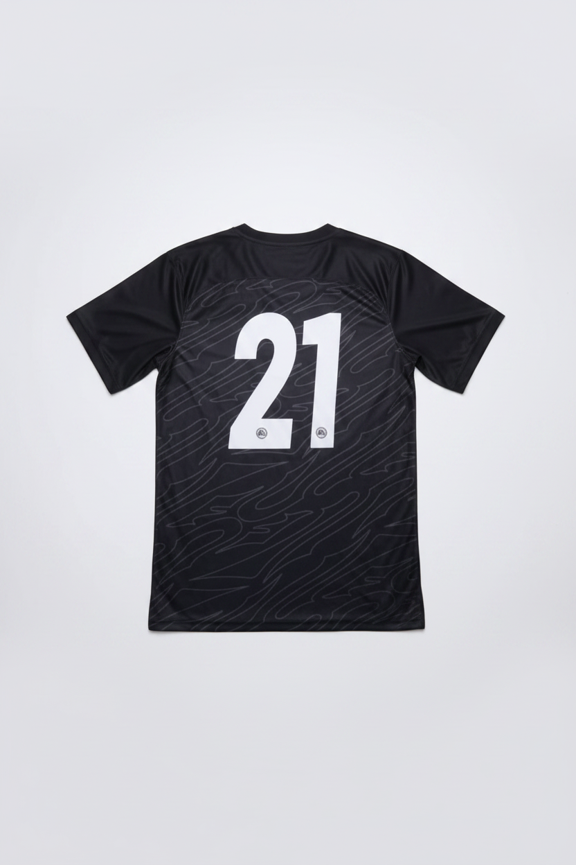 EA Sports Herren Fußballtrikot Schwarz Mehrfarbig Größe M