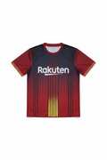 Herren Fußballtrikot Rot Schwarz Gelb Größe S
