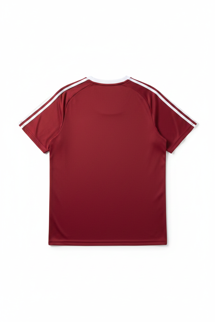 Herren Fußballtrikot Rot Weiß Größe XL