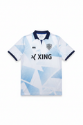 Raval Herren Fußball Trikot Weiß Blau Größe L