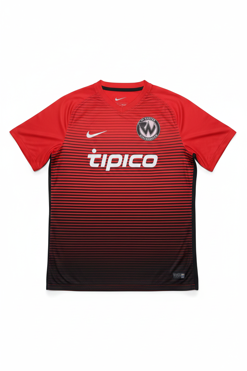 Nike Herren Fußballtrikot Rot Schwarz Größe M