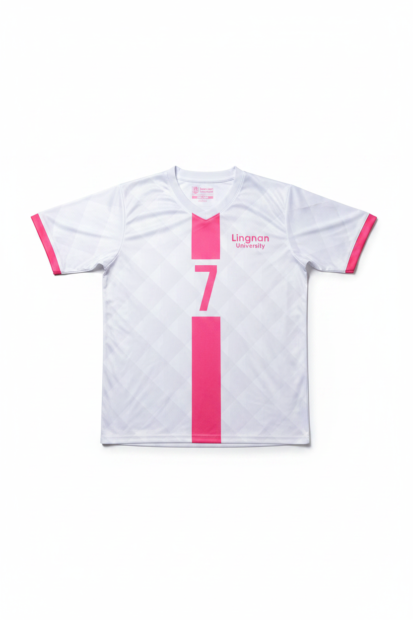 Spirit Sportswear Herren Fußballtrikot Weiß Pink Grau Größe M
