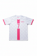 Spirit Sportswear Herren Fußballtrikot Weiß Pink Grau Größe M