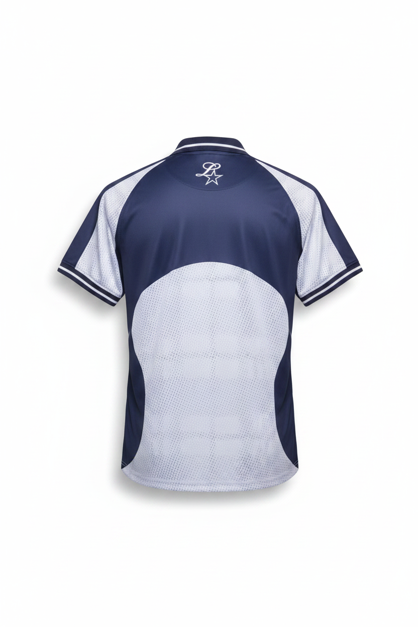 Belstar Herren Fußballtrikot Blau Weiß Größe M