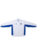 Adidas Herren Trainingsjacke Weiß Blau Größe S