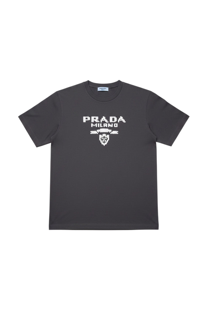 Prada Herren T-Shirt Grau Größe S