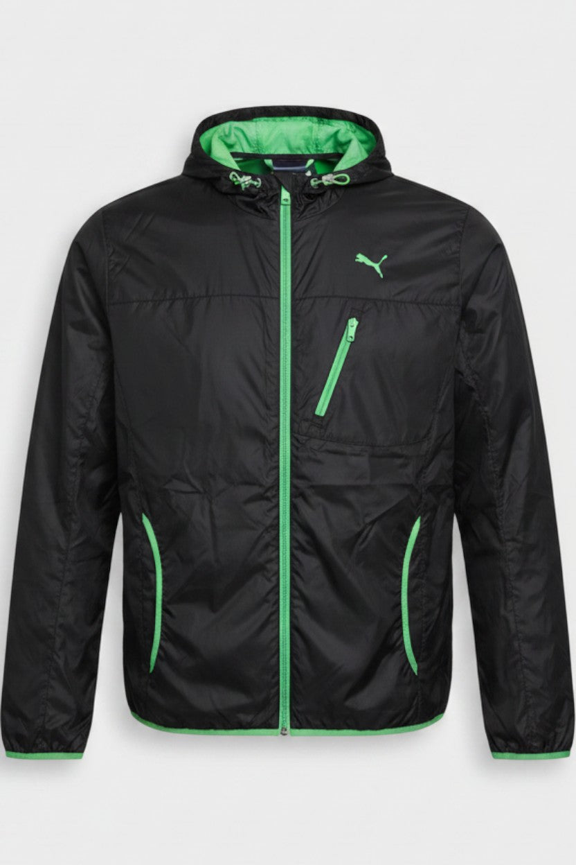 Puma Herren Trainingsjacke Schwarz Grün Größe L