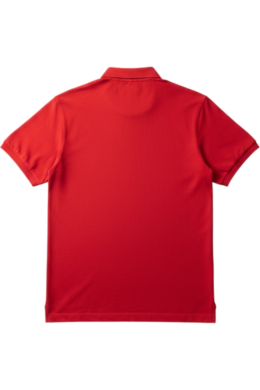 Hugo Boss Herren Poloshirt Rot-Blau-Schwarz Größe M