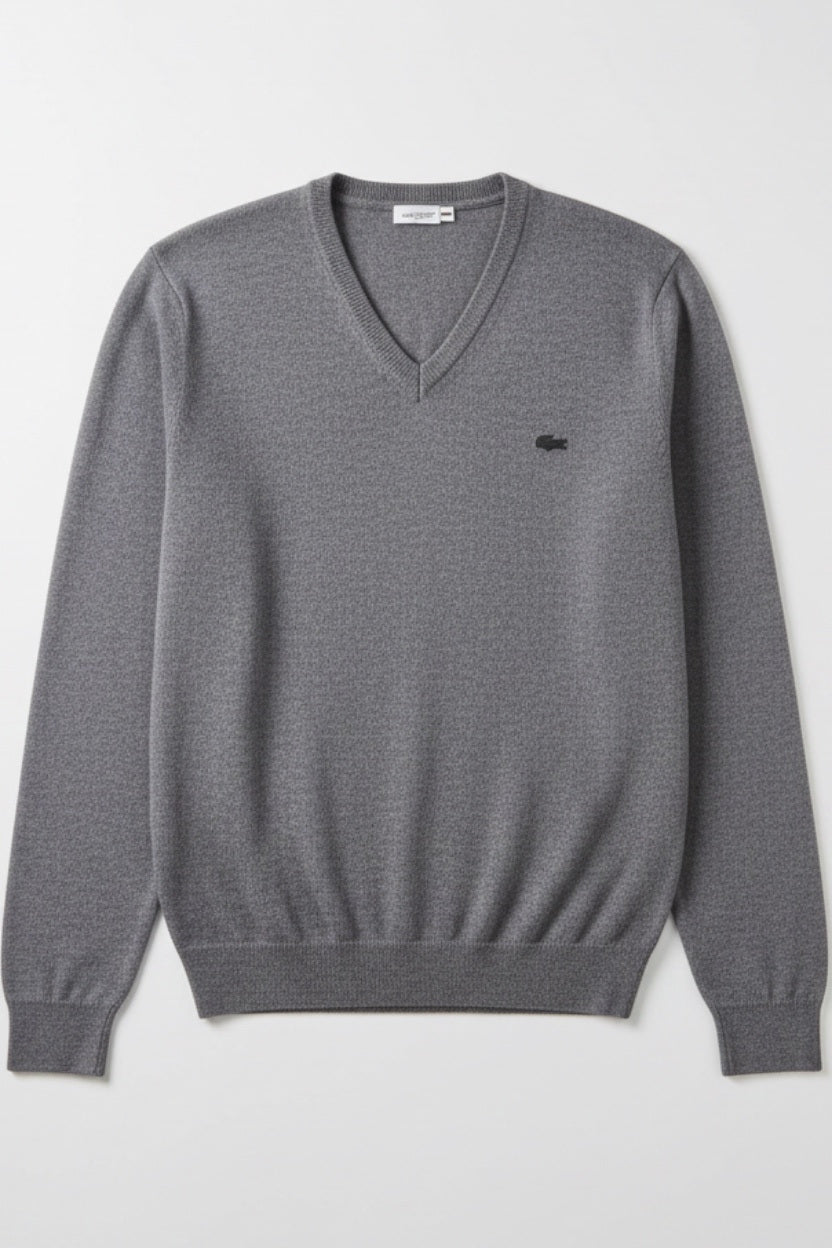 Lacoste Herren Pullover Grau Blau Größe 3XL