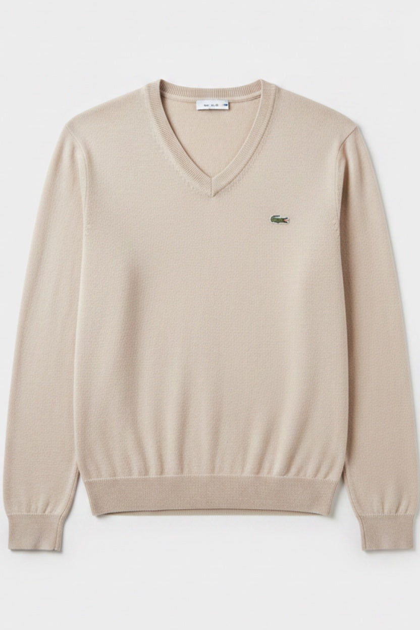 Lacoste Herren Strickpullover Beige Größe M