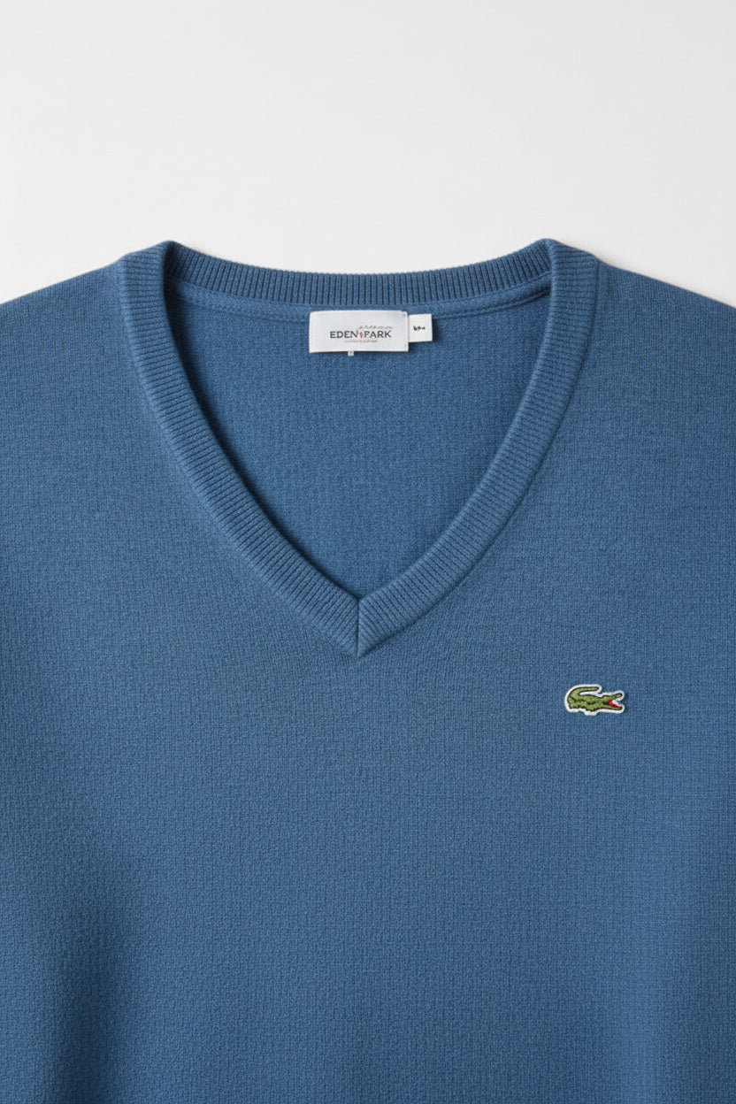 Lacoste Herren Strickpullover Blau Größe XS