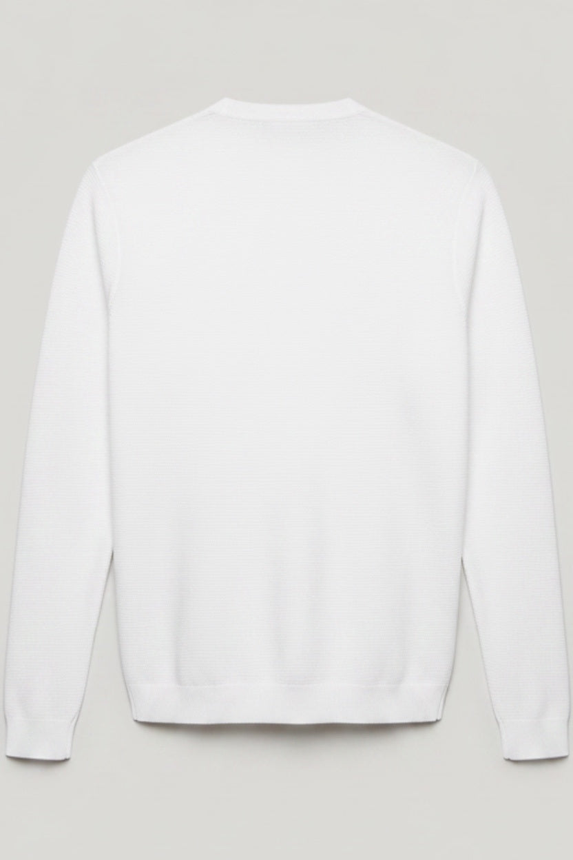 Lacoste Herren Strickpullover Weiß Größe 42
