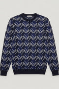 Lacoste Live Herren Strickpullover Blau Weiß Größe XS