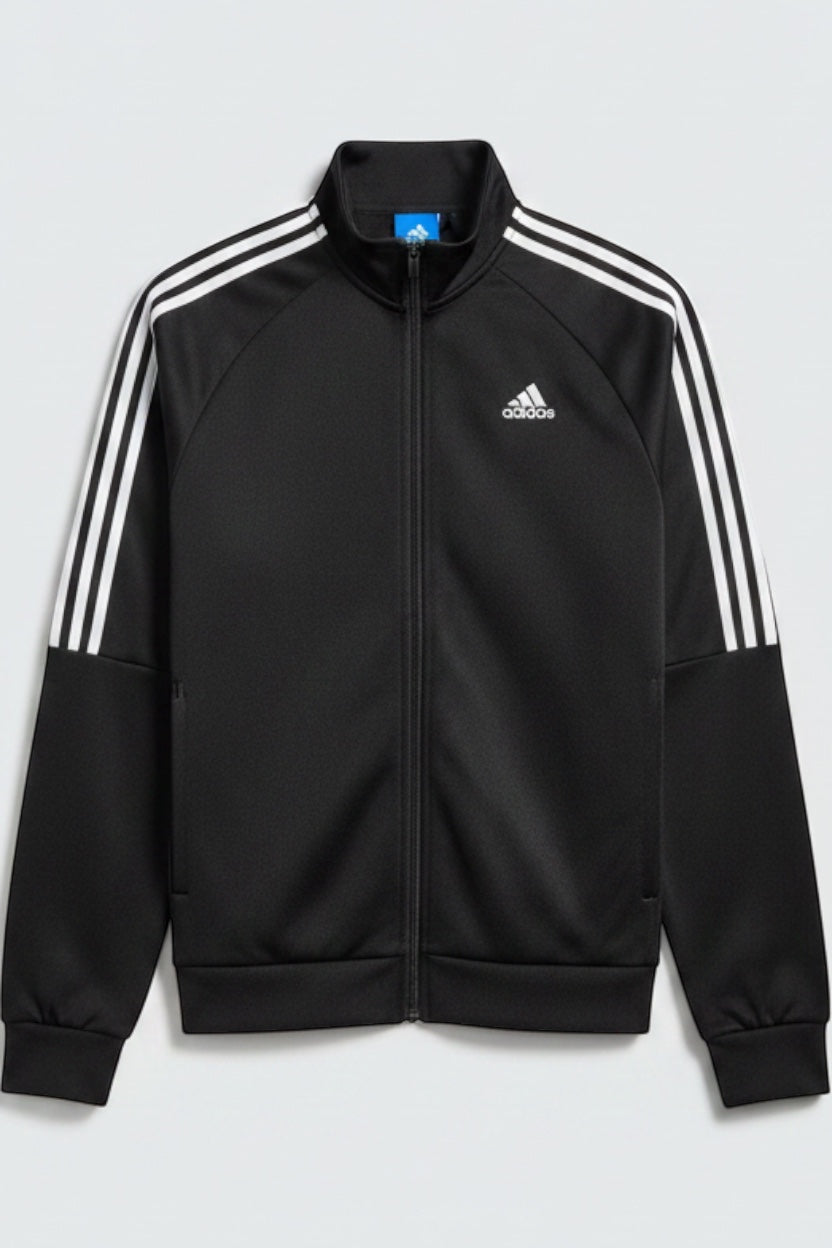 Adidas Herren Trainingsjacke Schwarz Weiß Größe L