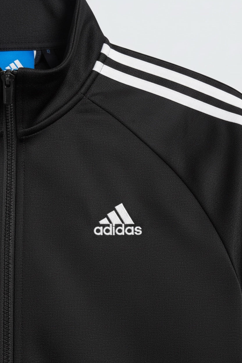 Adidas Herren Trainingsjacke Schwarz Weiß Größe L