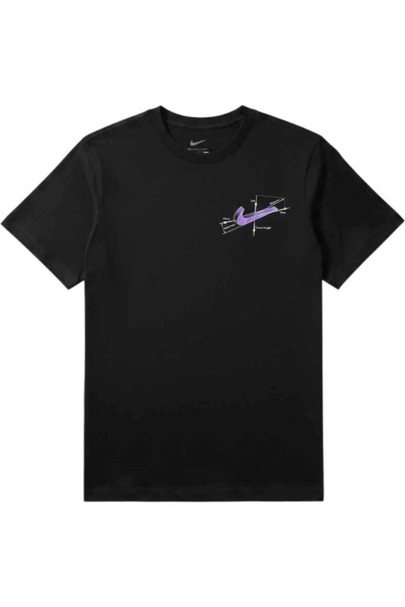 Nike Herren T-Shirt Schwarz Print Größe L