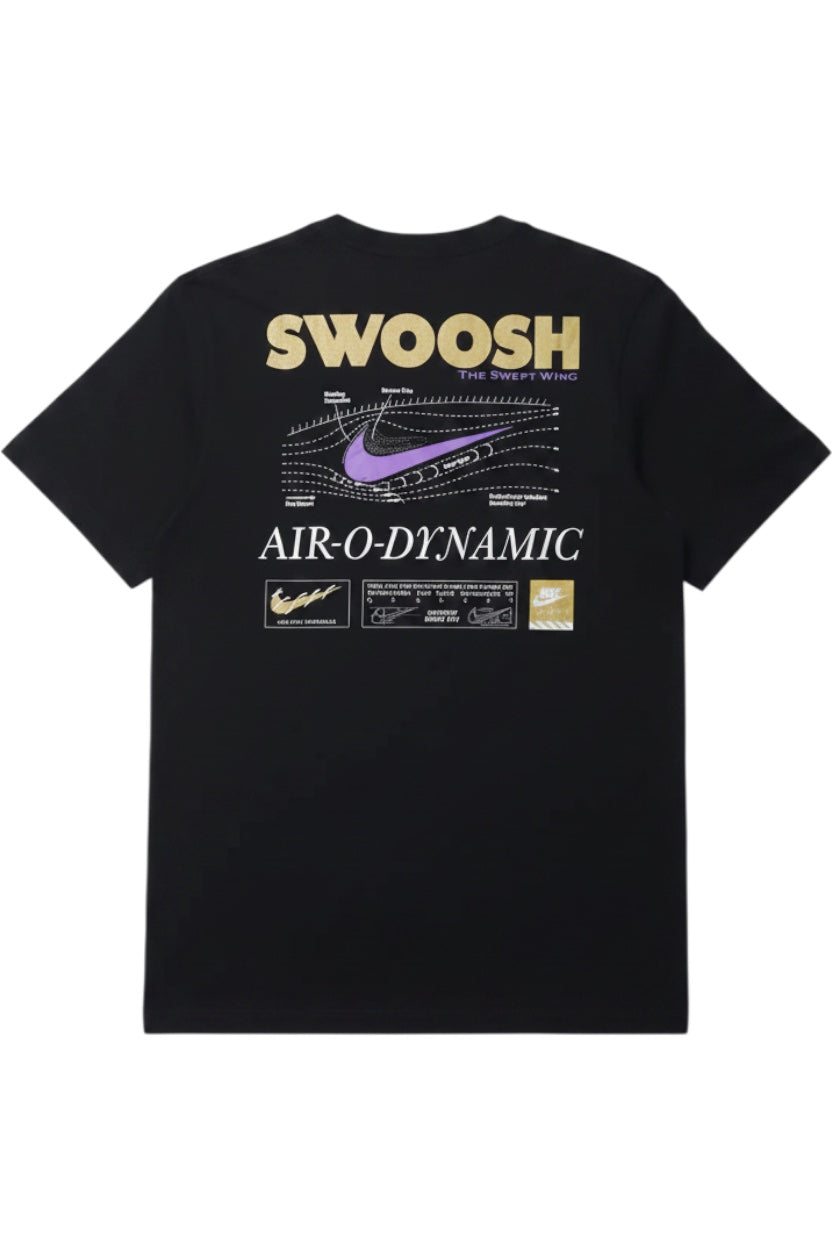 Nike Herren T-Shirt Schwarz Print Größe L