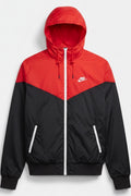 Nike Herren Trainingsjacke Rot Schwarz Größe L
