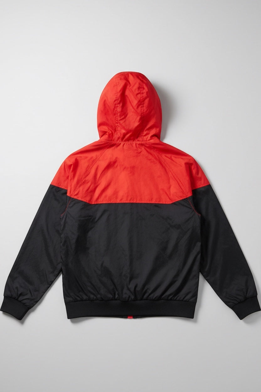 Nike Herren Trainingsjacke Rot Schwarz Größe L