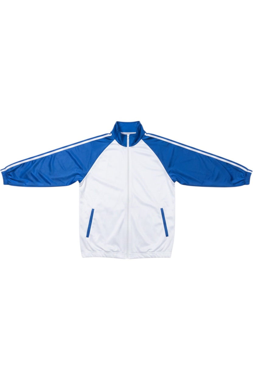 Adidas Herren Trainingsjacke Blau Weiß Größe L