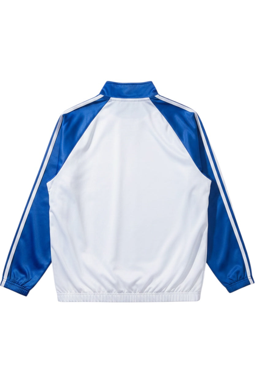Adidas Herren Trainingsjacke Blau Weiß Größe L