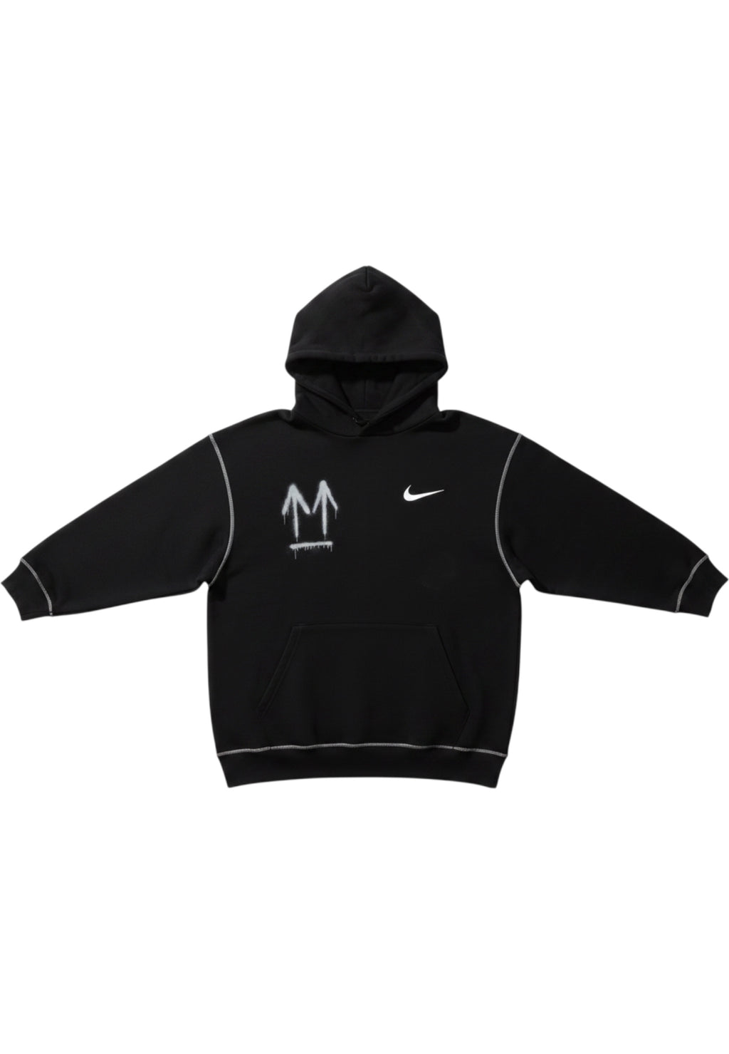 Nike x Off-White Herren Kapuzenpullover Schwarz Größe M