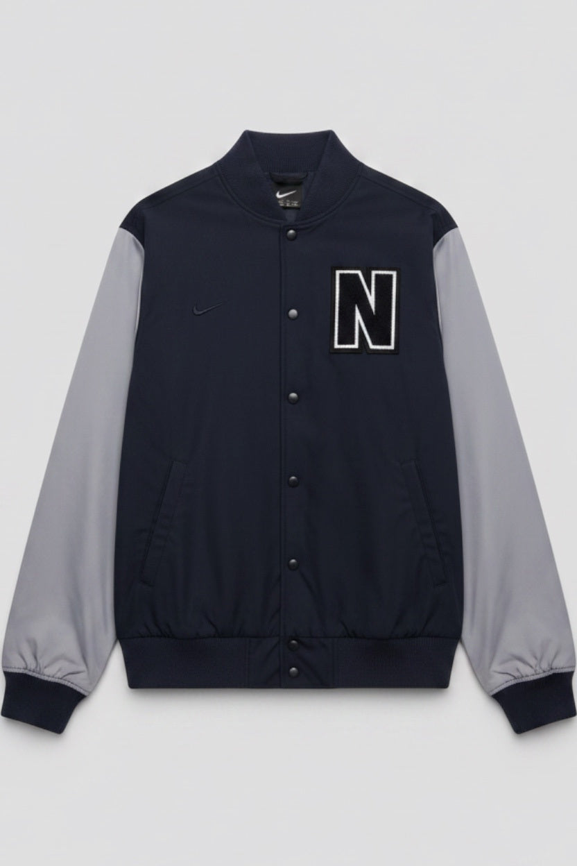 Nike Herren Collegejacke Blau Grau Größe XL