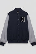 Nike Herren Collegejacke Blau Grau Größe XL