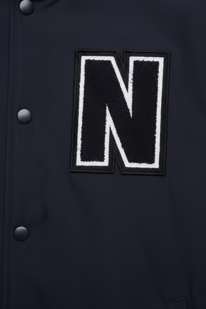 Nike Herren Collegejacke Blau Grau Größe XL