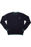 U.S. Polo Assn. Herren Strickpullover Blau Grün Größe L