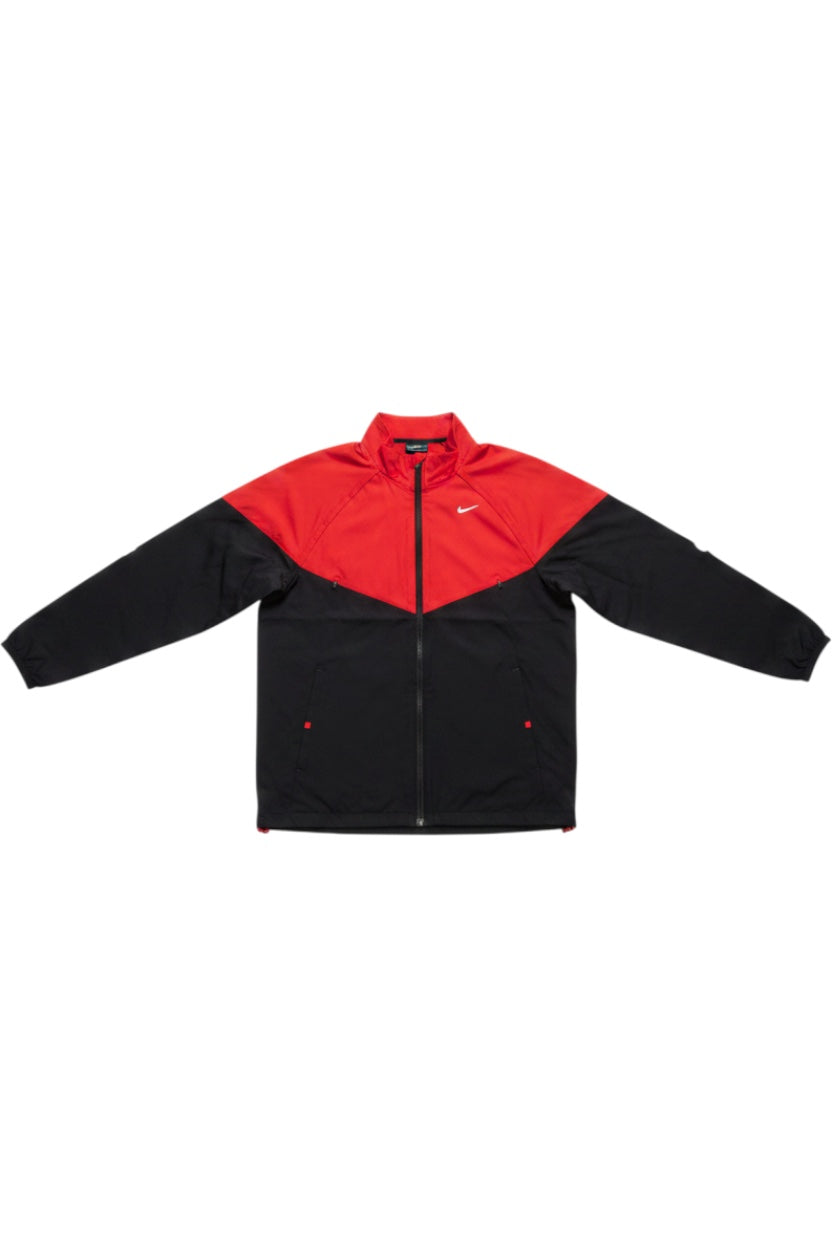 Nike Herren Trainingsjacke Rot Grau Größe L