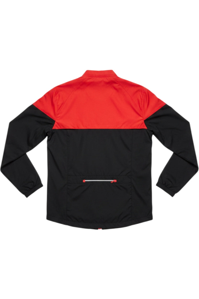 Nike Herren Trainingsjacke Rot Grau Größe L