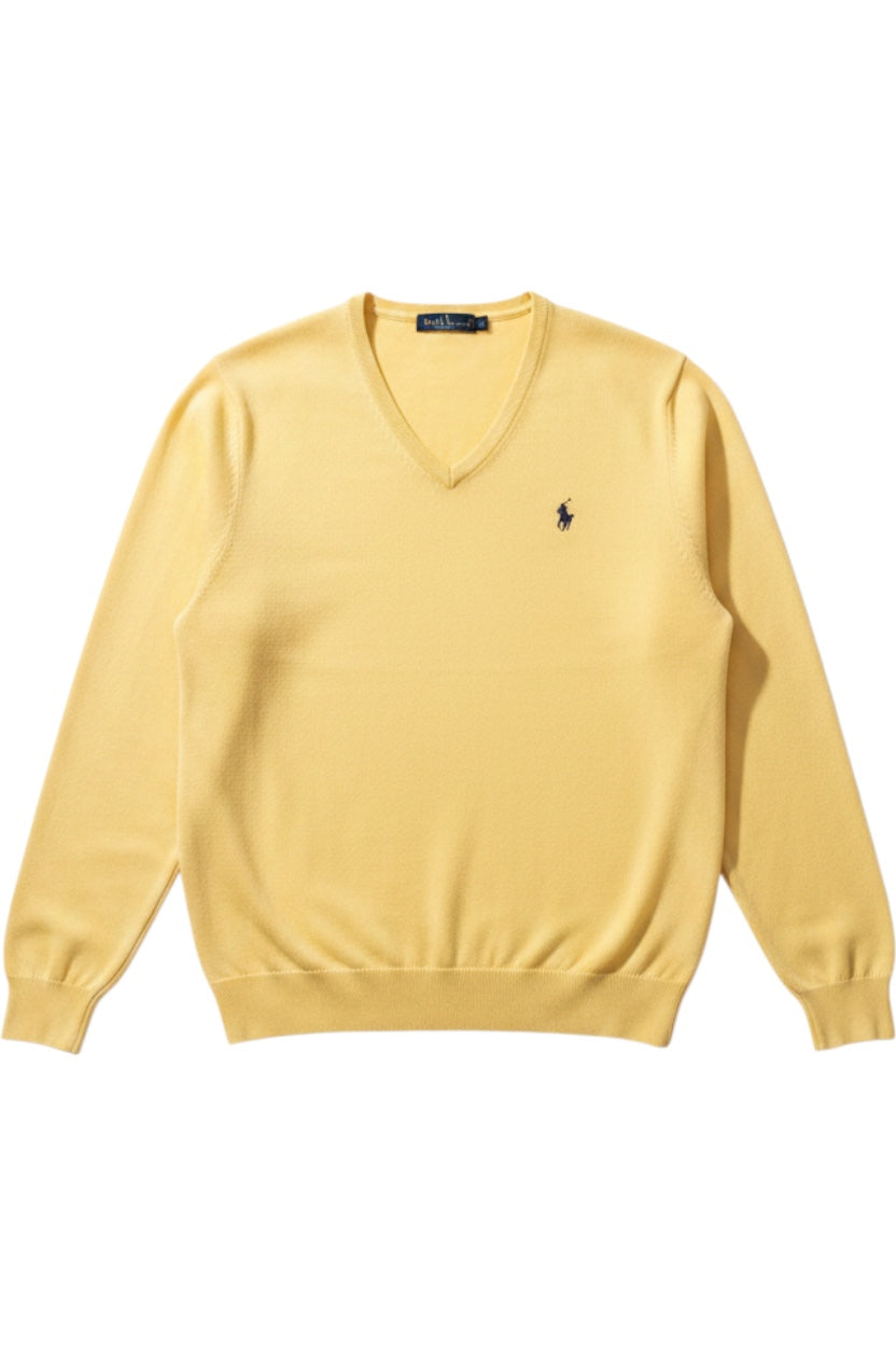 Polo Golf Ralph Lauren Herren Strickpullover Gelb Größe L