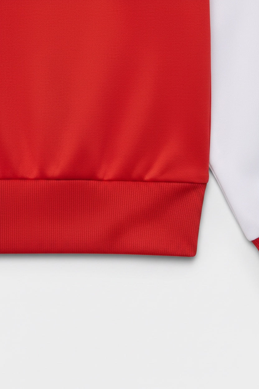 Erima Herren Trainingsjacke Rot Weiß Größe M