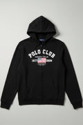 Polo Club Herren Kapuzenpullover Schwarz Größe L